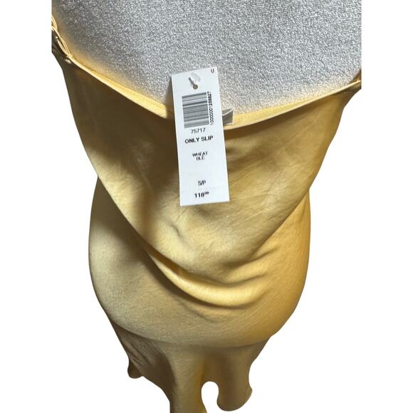 NWT ARITIZIA WILFRED ONLY Butter Yellow Slip Dress in SZ Small Petite - Picture 4 of 8